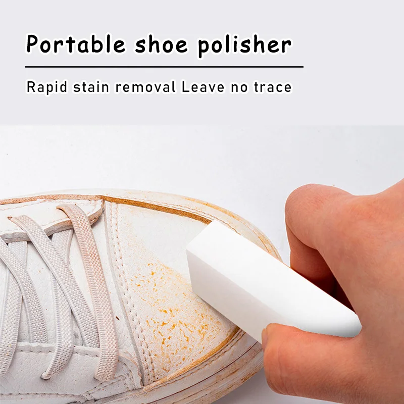 Sneaker Care Cleaning Kit - Portable Shoe Polisher for Shine White