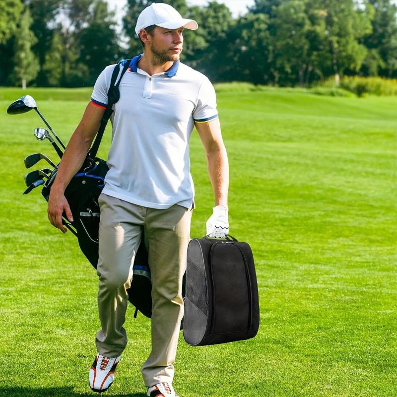Portable Golf Shoe Bag Oxford  - đánh giá và giá Shoe Bag Dust