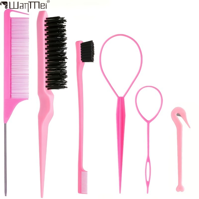 6Pcs Professional Hair Styling - đánh giá và giá Brush Bristle Set