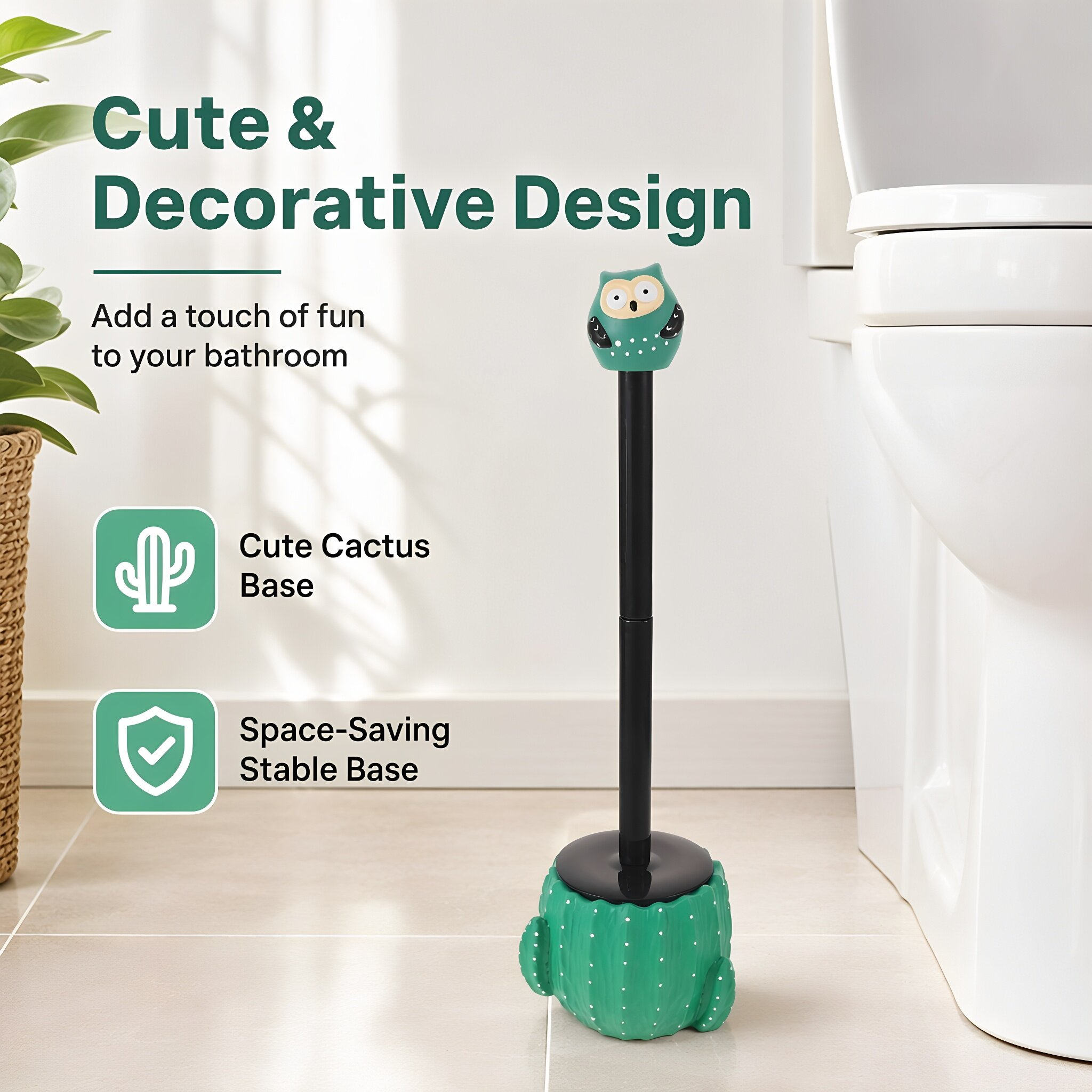 Toilet Brush Holder Set Cute C - đánh giá và giá Brush Bristle Set